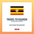 Travel to Uganda. Discover and explore new countries. Adventure trip.