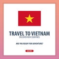 Travel to Vietnam. Discover and explore new countries. Adventure trip.