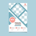 Travel Tour Holiday Vacation Film Tape Flyer Brochure Poster Blank Space Template