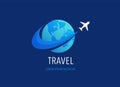 Travel, tourism agency logo design, icons and symbols