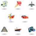 Travel and tourism icon set