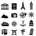 Travel and tourism icons