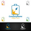 Travel and Tourism Logo for Hotel and Vacation Illustration Royalty Free Stock Photo