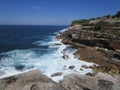 Travel and Tourism - Magnificent sweeping views across the ocean close to Coogee, NSW Australia