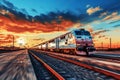 Travel and tourism themed blurred bokeh effect with train travel and road trip visuals