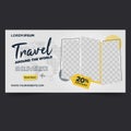 Travel Tours banner template