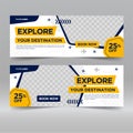 Travel Tours and Holiday banner template