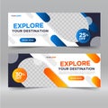 Travel Tours and Holiday banner template