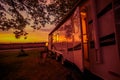 Travel Trailer Camping Spot Royalty Free Stock Photo