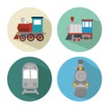 Travel by train concept icon Royalty Free Stock Photo