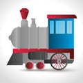 Travel by train concept icon Royalty Free Stock Photo