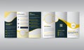 Travel trifold brochure design template