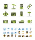 Travel, trip and holiday icons