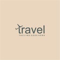 Travel or trip Logo. Travel agency adventure creative sign