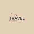 Travel or trip Logo. Travel agency adventure creative sign