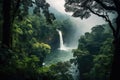 Travel tropical water nature waterfall green landscape jungle river forest beauty