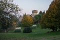 Volterra park and castle Royalty Free Stock Photo