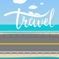 Travel typographic inspirational poster.