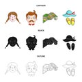 Travel, vacation, camping, map .Family holiday set collection icons in cartoon,black,outline style vector symbol stock