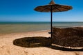 Sunshade and wind shelter. Red Sea, Egypt