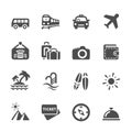 Travel and vacation icon set 5, vector eps10 Royalty Free Stock Photo