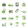 Travel and vacation icons Royalty Free Stock Photo