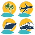 Travel and vacation icons