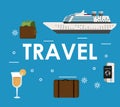 Travel and vacations cartoons