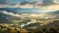 travel valley cloud sunny landscape Royalty Free Stock Photo