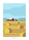 Travel vector poster. USA.