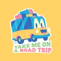 Travel Vector Retro Sticker