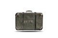 Travel Vintage Leather Suitcase With New York City Sign On It . Happy 4th of July Royalty Free Stock Photo