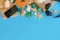 Travel and wanderlust. summer vacation concept flat lay. hipster Royalty Free Stock Photo