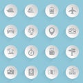 travel web icons Royalty Free Stock Photo