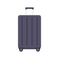 Travel wheels bag icon, flat style