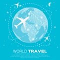 Travel World map Royalty Free Stock Photo