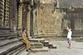 Traveler at Angkor Wat