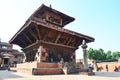 Traveler and Nepalese people come to Bhaktapur Durbar Square