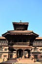 Traveler and Nepalese people come to Bhaktapur Durbar Square