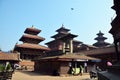 Traveler and Nepalese people come to Patan Durbar