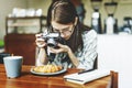 Traveler Photograph Journey Tourist Girl Lady Concept Royalty Free Stock Photo