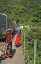 Traveler's waiting to board the train to Shimla