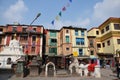 Traveler shopping souvenir shop at Swayambhunath Temple or Monkey Temple