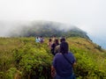 Traveler trekking at Kew Mae Pan Nature Trail Doi Inthanon Nati