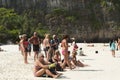 Travelers at the lovers' beach in Phuket