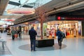 Amsterdam Schiphol Airport, Netherlands, January 2018, People Schiphol Plaza indoor shopping mall