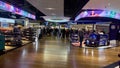 Travelers shopping at duty free shops at Heathrow airport Royalty Free Stock Photo