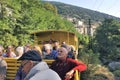 The travelers of the yellow train Pyrenees