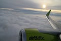 Traveling with Airbaltic plane to hot destinations.