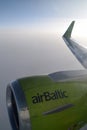 Traveling with Airbaltic plane to hot destinations.